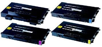 Samsung Toner Set Clp500B Clp500C Clp500M Clp500Y Toner Cartridges Remanufactured - Free UK Delivery